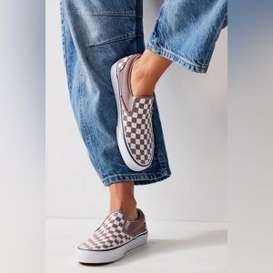 Vans Free People Classic Checkered Slip-Ons 7.5